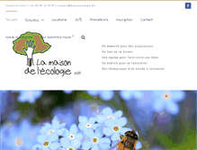 Tablet Screenshot of maisonecologie.be